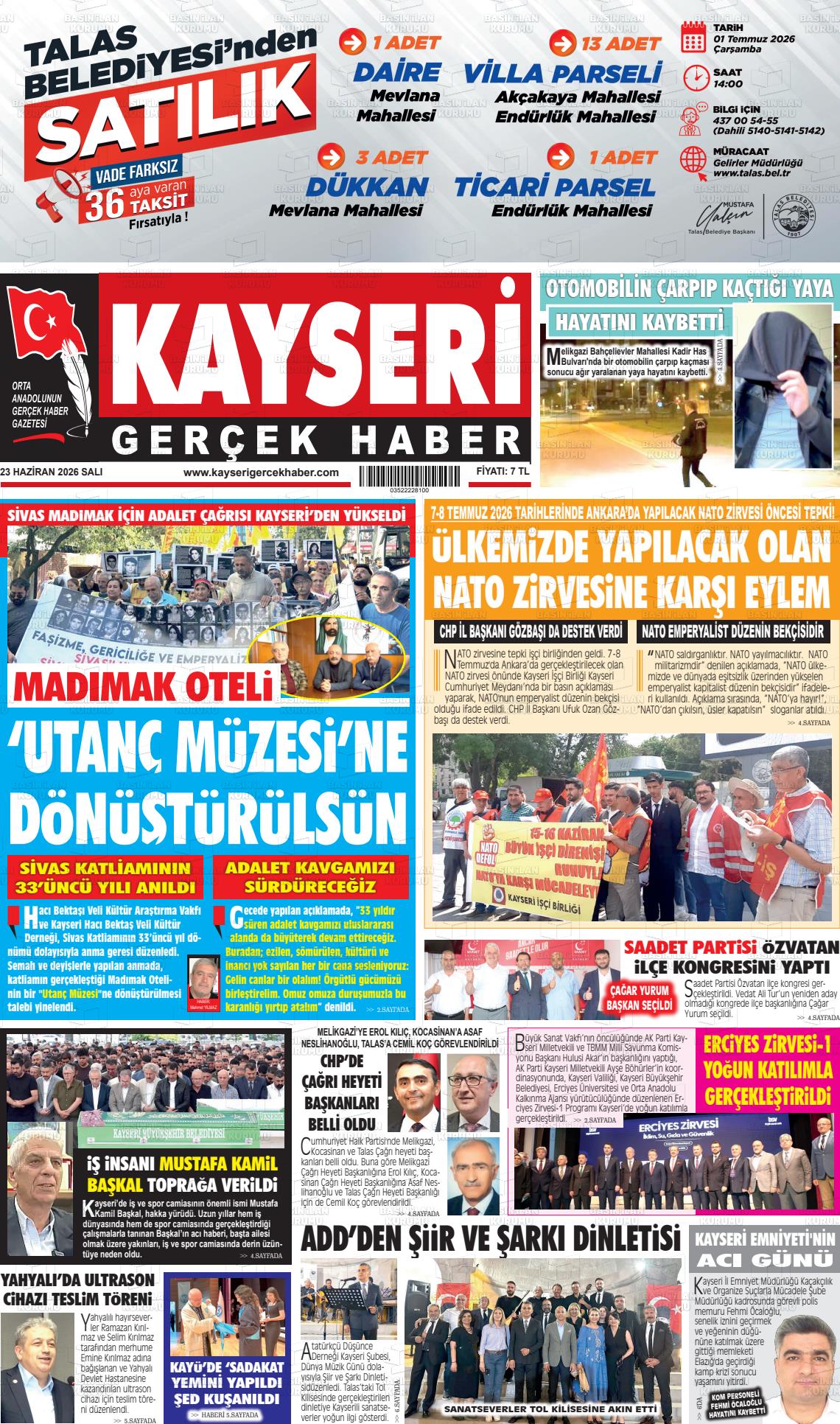 Kayseri Starhaber 23.06.2026