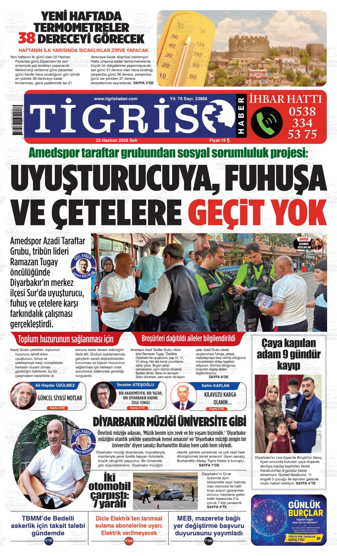 Diyarbakir Tirgis 23.06.2026