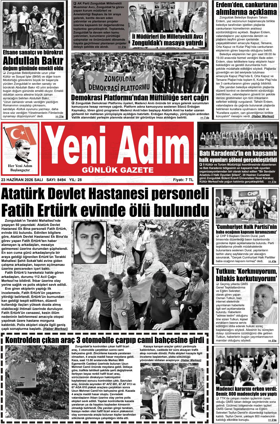 Zonguldak Yeniadim 23.06.2026