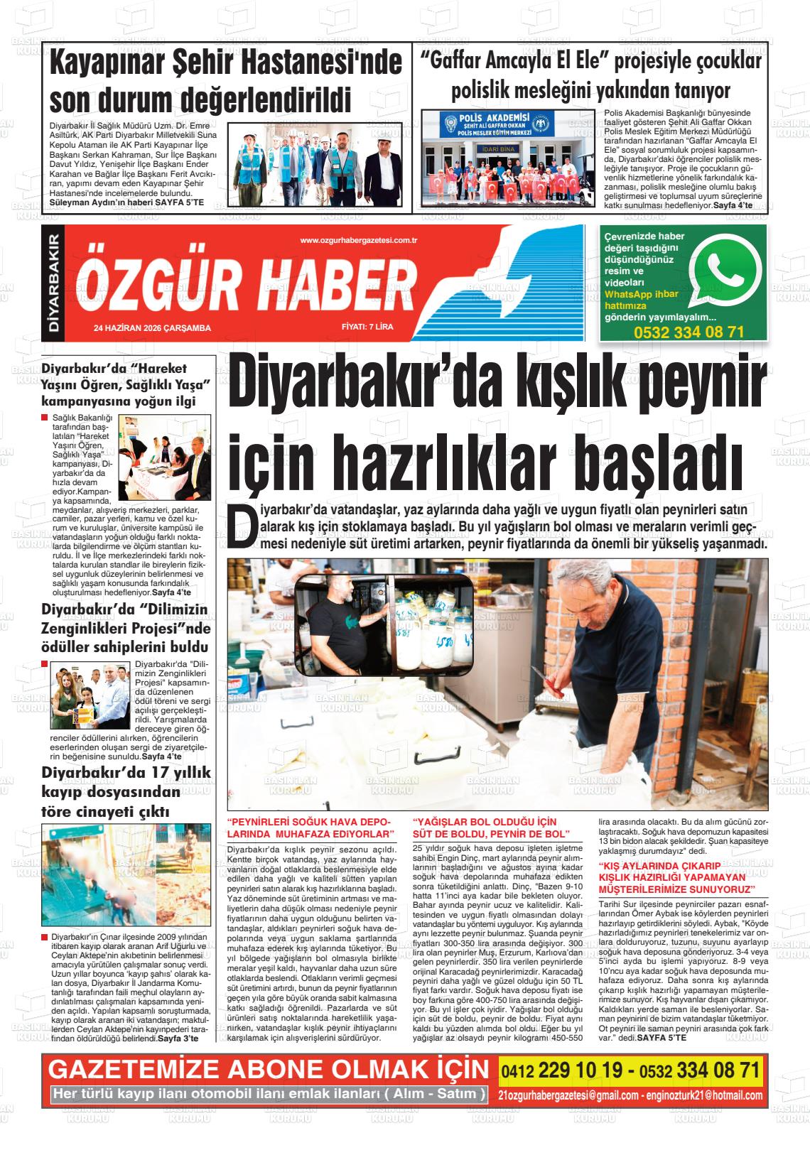 Diyarbakir Ozgurhaber 24.06.2026