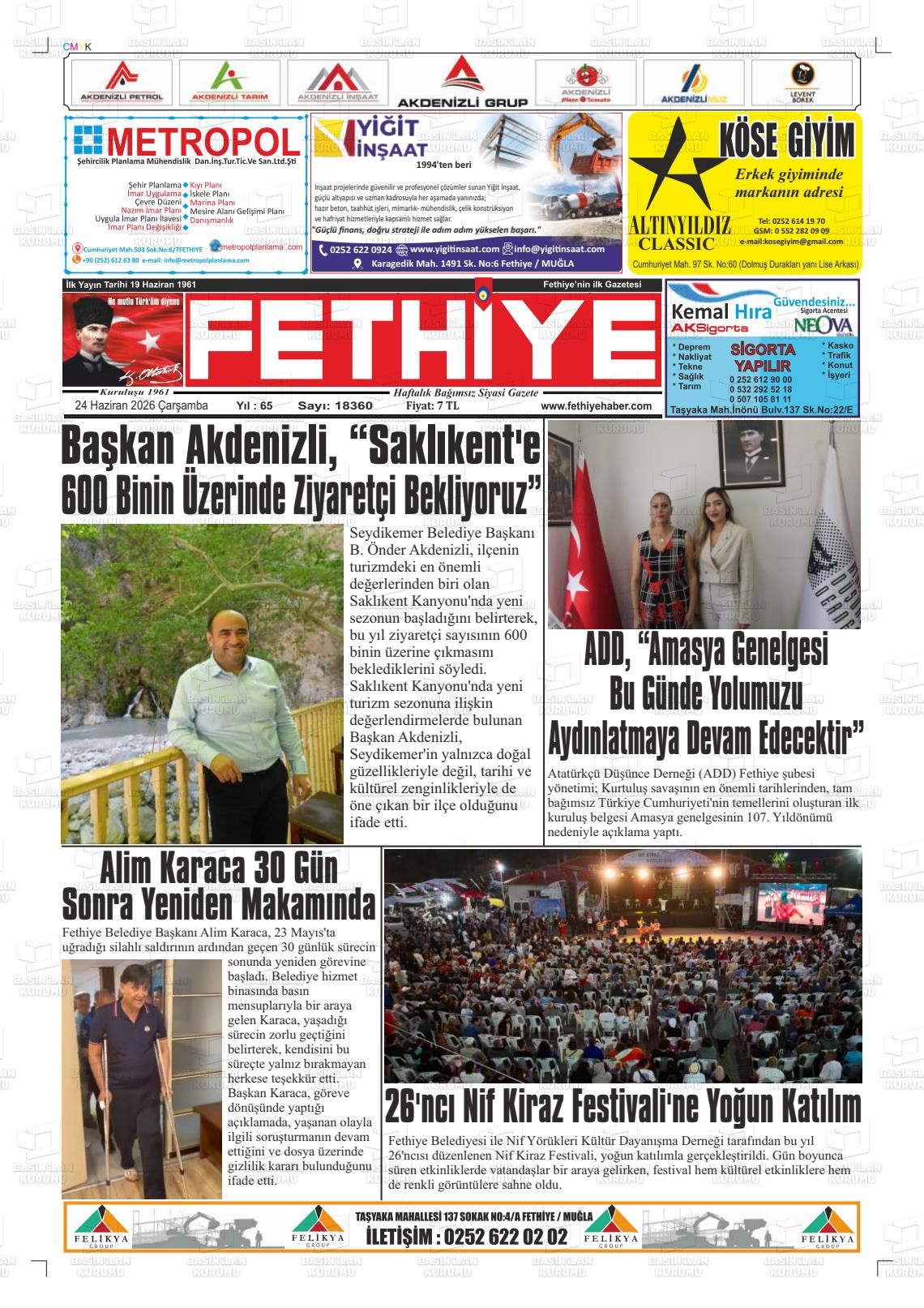 Mugla Fethiye 24.06.2026