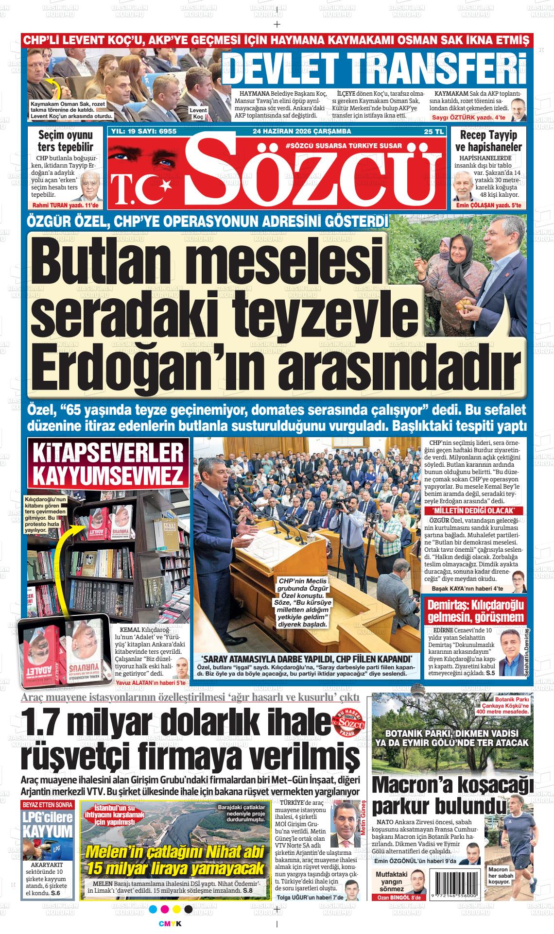Sözcü Gazetesi 24.06.2026
